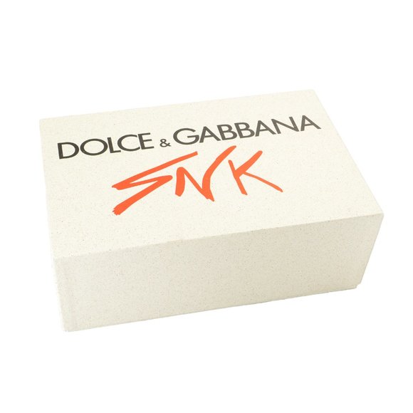 Dolce & Gabbana Men\'s Black & Red Logo Print Rubber Flip Flops Sandals Shoes